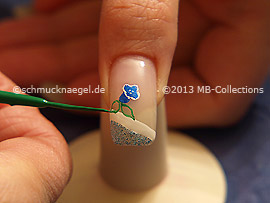 Nail art liner de color verde