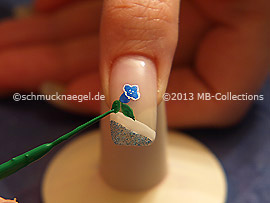 Nail art liner de color verde