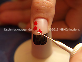 Nail art liner de color blanco