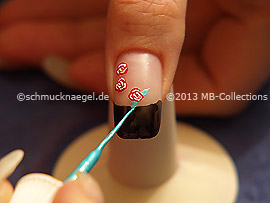 Nail art liner de color turquesa