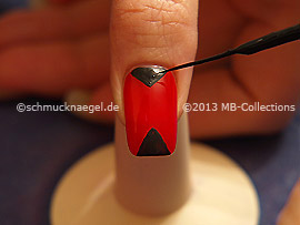 Nail art liner de color negro