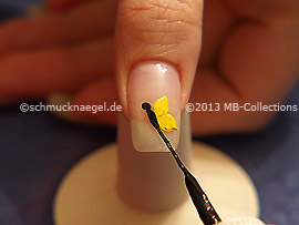 Nail art liner de color negro
