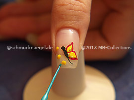 Nail art liner de color turquesa