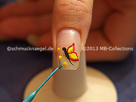 Nail art liner de color turquesa