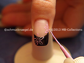 Nail art liner de color rosa