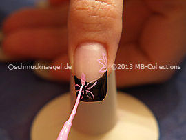 Nail art liner de color rosa