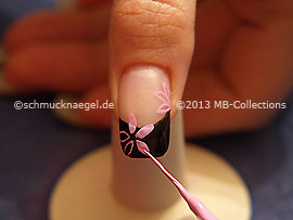 Nail art liner de color rosa