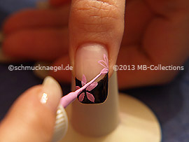 Nail art liner de color rosa