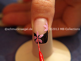 Nail art liner de color rojo