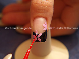 Nail art liner de color rojo