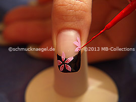 Nail art liner de color rojo