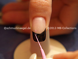 Nail art liner de color rosa