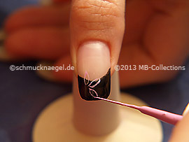 Nail art liner de color rosa