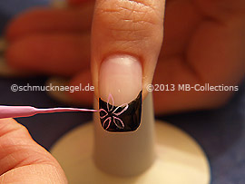 Nail art liner de color rosa