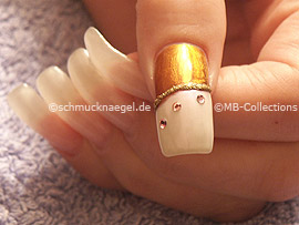 nail art liner de color oro-glitter