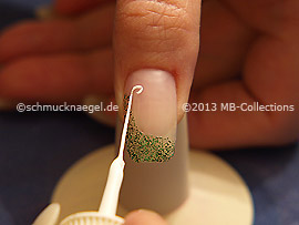 Nail art liner de color blanco