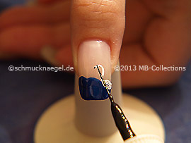 Nail art liner de color negro