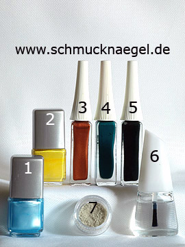 Productos para motivo playa de palmeras para uñas con arena y esmalte - Esmalte, Nail art liner, Arena