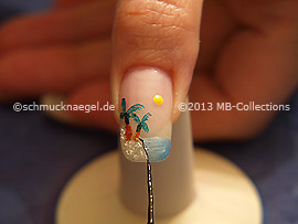 Nail art liner de color negro