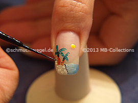 Nail art liner de color negro