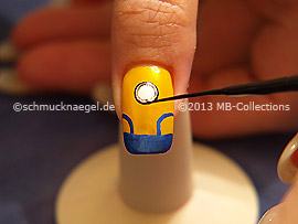 Nail art liner de color negro