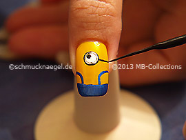 Nail art liner de color negro