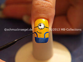 Nail art liner de color negro