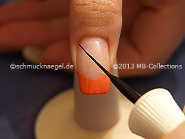 Nail art liner de color negro