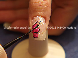 Nail art liner de color negro