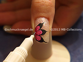 Nail art pen de color blanco