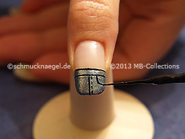 Nail art liner de color negro