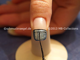 Nail art liner de color negro
