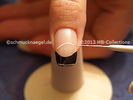 Nail art liner de color blanco