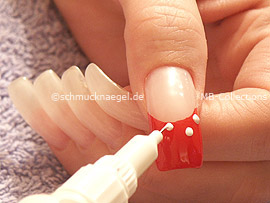 nail art pen de color blanco