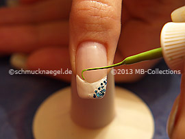 Nail art liner de color verde