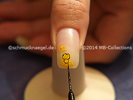 Nail art liner de color negro