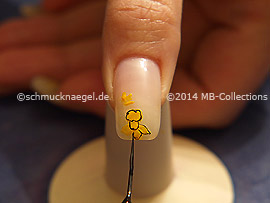 Nail art liner de color negro