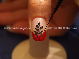 Nail art liner de color negro