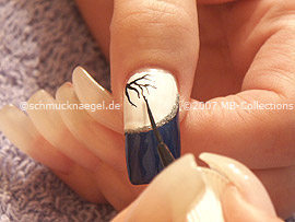 nail art liner de color negro