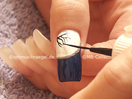 nail art liner de color negro