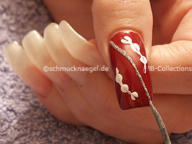 nail art liner de color plata-glitter