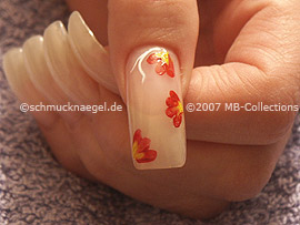 nail art liner de color blanco