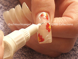 nail art pen de color blanco