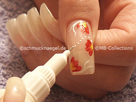 nail art pen de color blanco