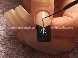 nail art liner de color negro