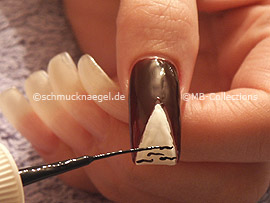 nail art liner de color negro