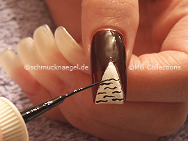 nail art liner de color negro