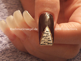 nail art liner de color oro-glitter