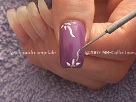 Nail art liner de color plata