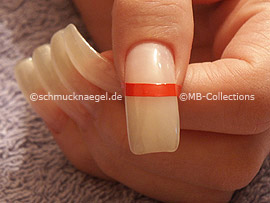 pinzeta y plantilla para manicura francesa